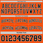Custom Reversible Black Orange-White Double Side Sublimation Basketball Suit Jersey