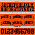 Custom Reversible Black Orange Double Side Sublimation Basketball Suit Jersey