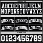 Custom Reversible Black White-Gray Double Side Sublimation Basketball Suit Jersey