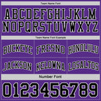 Custom Reversible Black Purple-White Double Side Sublimation Basketball Suit Jersey