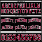 Custom Reversible Black Maroon-White Double Side Sublimation Basketball Suit Jersey