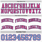 Custom Reversible Black Pink-Light Blue Double Side Sublimation Basketball Suit Jersey