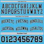 Custom Reversible Black Sky Blue-White Double Side Sublimation Basketball Suit Jersey