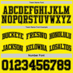 Custom Reversible Black Light Yellow Double Side Sublimation Basketball Suit Jersey