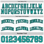 Custom Reversible Black Aqua Double Side Sublimation Basketball Suit Jersey