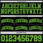 Custom Reversible Black Aurora Green Double Side Sublimation Basketball Suit Jersey
