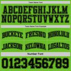 Custom Reversible Black Aurora Green Double Side Sublimation Basketball Suit Jersey