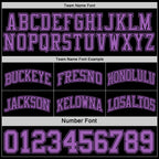 Custom Reversible Black Medium Purple Double Side Sublimation Basketball Suit Jersey