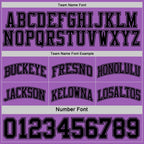 Custom Reversible Black Medium Purple Double Side Sublimation Basketball Suit Jersey