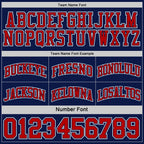 Custom Navy Red-White Reversible Double Side Sublimation Basketball Suit Jersey