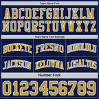 Custom Navy Old Gold-White Reversible Double Side Sublimation Basketball Suit Jersey
