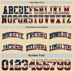 Custom Navy Vintage USA Flag Cream-Maroon Reversible Double Side Sublimation Basketball Suit Jersey
