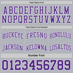 Custom Purple White-Gray Reversible Double Side Sublimation Basketball Suit Jersey