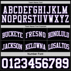 Custom Purple White-Black Reversible Double Side Sublimation Basketball Suit Jersey