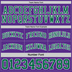 Custom Purple Kelly Green-White Reversible Double Side Sublimation Basketball Suit Jersey