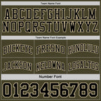 Custom Reversible Black Olive-Cream Double Side Sublimation Basketball Suit Jersey