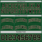 Custom Reversible Black Cream-Green Double Side Sublimation Basketball Suit Jersey