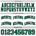Custom Reversible Black White-Kelly Green Double Side Sublimation Basketball Suit Jersey