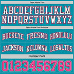 Custom Reversible Black Pink-Teal Double Side Sublimation Basketball Suit Jersey