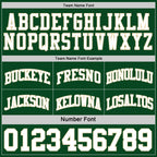 Custom Reversible Green White-Cream Double Side Sublimation Basketball Suit Jersey