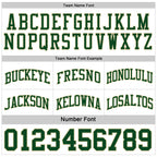 Custom Reversible Green White-Cream Double Side Sublimation Basketball Suit Jersey