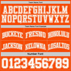 Custom Reversible Orange White Double Side Sublimation Basketball Suit Jersey