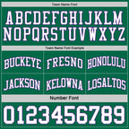 Custom Reversible Kelly Green White-Purple Double Side Sublimation Basketball Suit Jersey