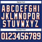Custom Royal White-Orange Hockey Lace Neck Jersey