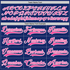 Custom Royal Pink-White Hockey Lace Neck Jersey
