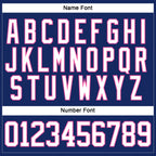 Custom Royal White-Pink Hockey Jersey