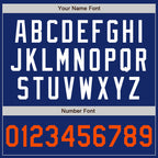 Custom Royal Orange-White Authentic Baseball Jersey