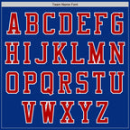 Custom Royal Red-White Authentic Baseball Jersey