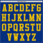 Custom Royal Yellow Authentic Baseball Jersey