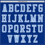 Custom Royal Light Blue-White Authentic Baseball Jersey