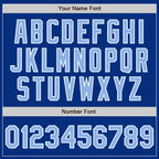 Custom Royal Light Blue-White Authentic Baseball Jersey