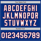 Custom Royal White-Red Authentic Baseball Jersey