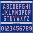 Custom Royal Light Blue-Red Authentic Baseball Jersey