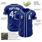 Custom Royal Gray-White Authentic Baseball Jersey