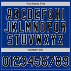 Custom Royal Black-White Authentic Baseball Jersey