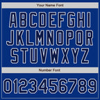 Custom Royal Navy-White Authentic Baseball Jersey