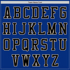 Custom Royal Black-City Cream Authentic Baseball Jersey