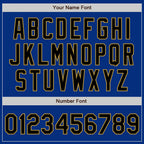 Custom Royal Black-Old Gold Authentic Baseball Jersey