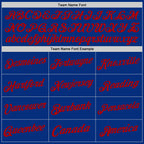 Custom Royal Red Authentic Throwback Basketball Jersey