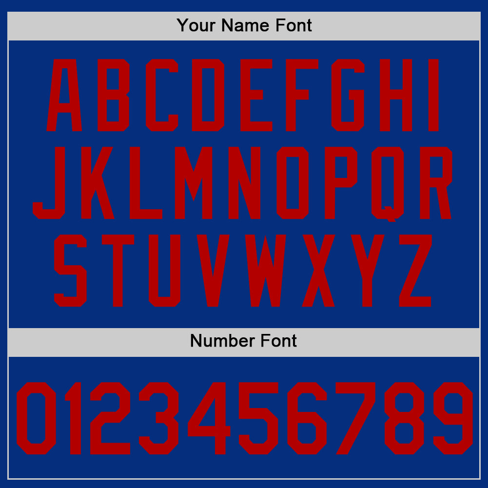 Custom Royal Red Authentic Throwback Basketball Jersey