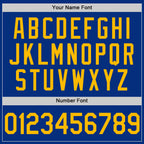 Custom Royal Gold Authentic Throwback Basketball Jersey