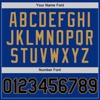 Custom Royal Black-Old Gold Authentic Throwback Basketball Jersey
