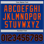 Custom Royal Black-Orange Authentic Throwback Basketball Jersey