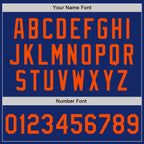 Custom Royal Orange Authentic Baseball Jersey