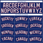 Custom Royal White-Red Authentic Baseball Jersey