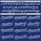 Custom Stitched Royal Royal-White Baseball Pullover Sweatshirt Hoodie